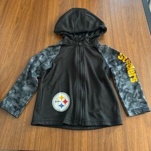 NFL Toddler Steelers Black Zip Up